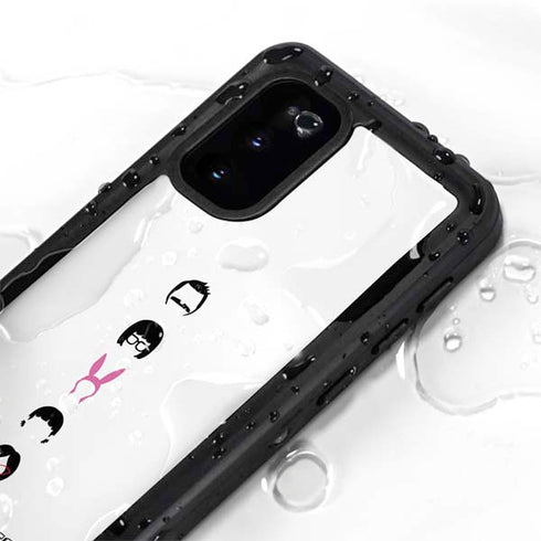 Bobs Burgers Silhouette Galaxy S20 Waterproof Case