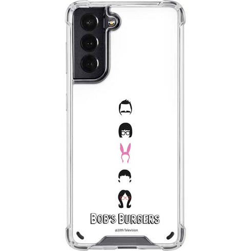 Bobs Burgers Silhouette Galaxy S21 5G Clear Case
