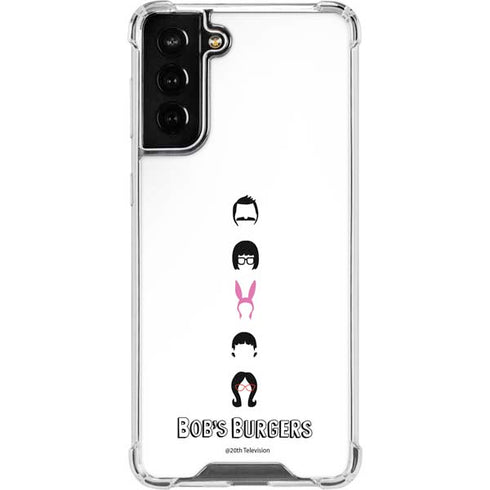 Bobs Burgers Silhouette Galaxy S21 FE Clear Case