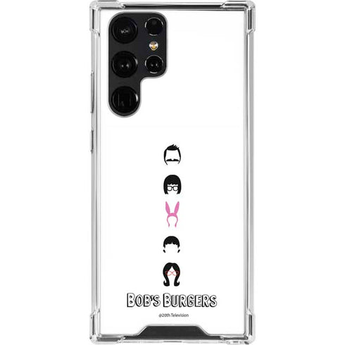 Bobs Burgers Silhouette Galaxy S22 Ultra Clear Case