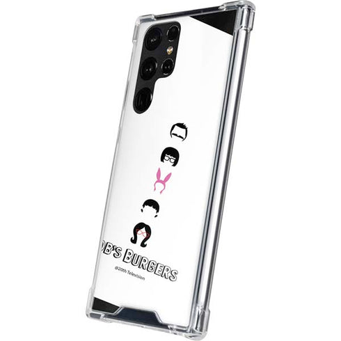 Bobs Burgers Silhouette Galaxy S22 Ultra Clear Case