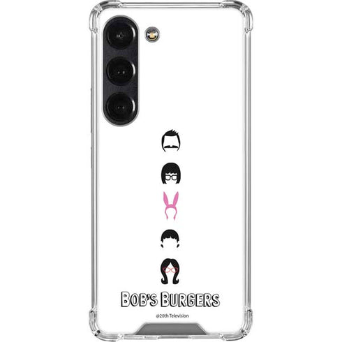 Bobs Burgers Silhouette Galaxy S23 Clear Case