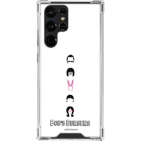 Bobs Burgers Silhouette Galaxy S23 Ultra Clear Case