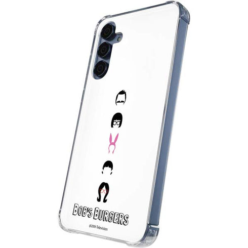 Bobs Burgers Silhouette Galaxy S24 Clear Case