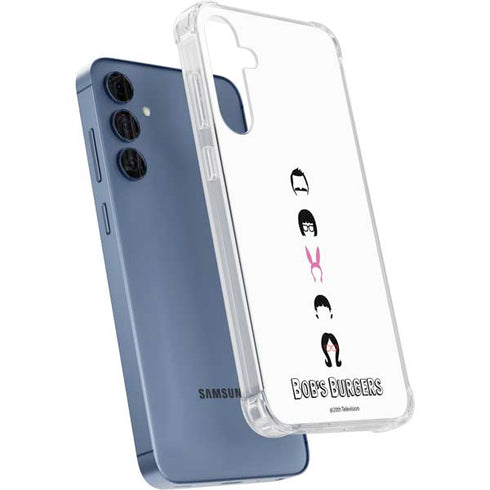 Bobs Burgers Silhouette Galaxy S24 Clear Case
