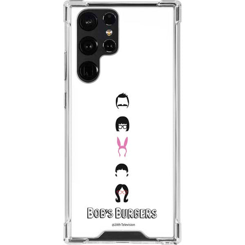 Bobs Burgers Silhouette Galaxy S24 Ultra Clear Case