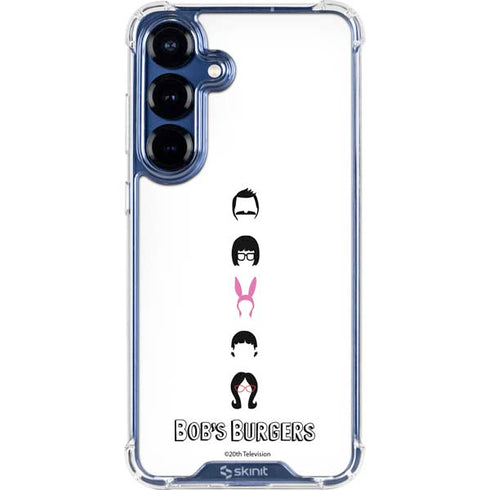 Bobs Burgers Silhouette Galaxy S25 Clear Case