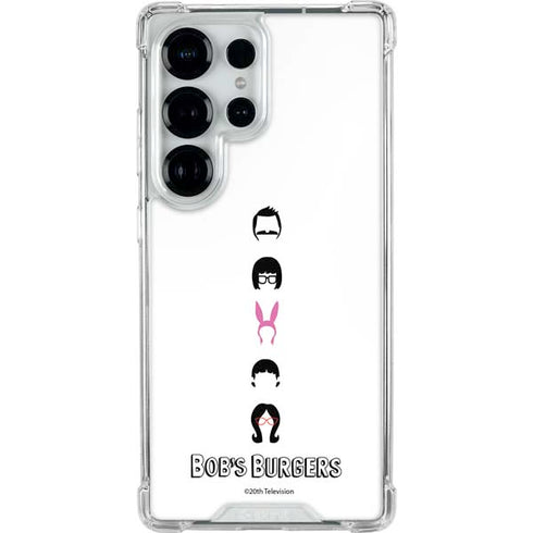 Bobs Burgers Silhouette Galaxy S25 Ultra Clear Case