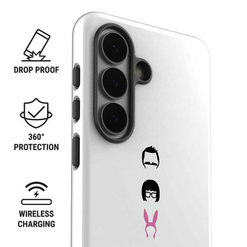 Bobs Burgers Silhouette Galaxy S26 Impact Case