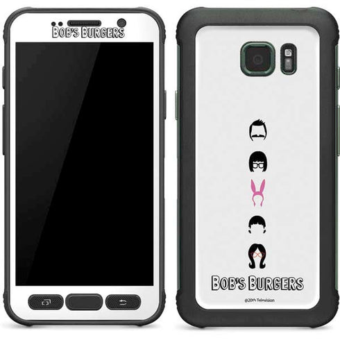 Bobs Burgers Silhouette Galaxy S7 Active Skin