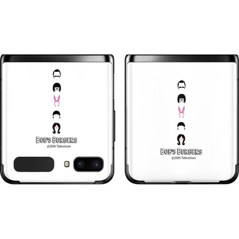 Bobs Burgers Silhouette Galaxy Z Flip Skin