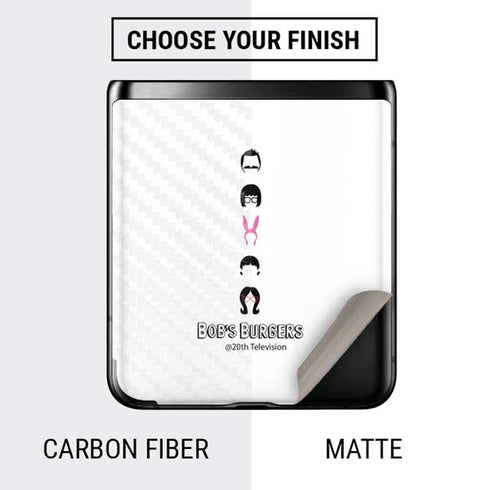 Bobs Burgers Silhouette Galaxy Z Flip Skin