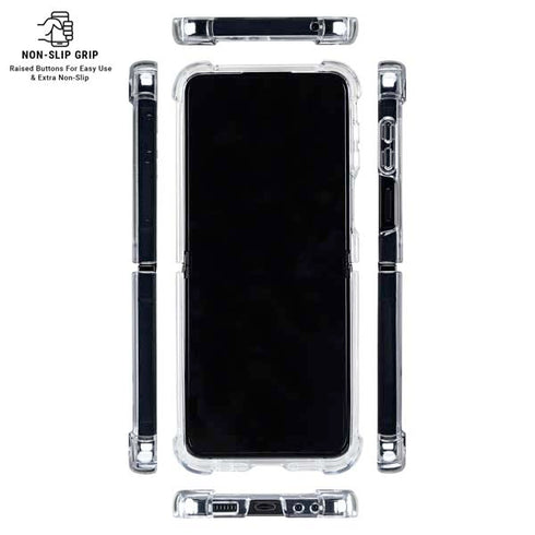 Bobs Burgers Silhouette Galaxy Z Flip6 Clear Case