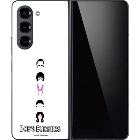 Bobs Burgers Silhouette Galaxy Z Fold5 5G Skin