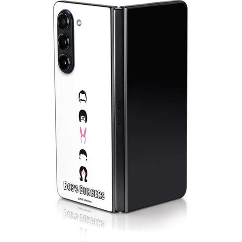 Bobs Burgers Silhouette Galaxy Z Fold5 5G Skin