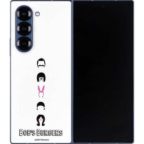 Bobs Burgers Silhouette Galaxy Z Fold6 Skin
