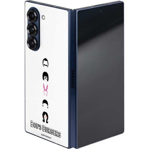 Bobs Burgers Silhouette Galaxy Z Fold6 Skin
