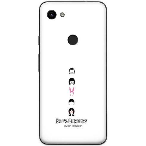 Bobs Burgers Silhouette Google Pixel 3a XL Skin