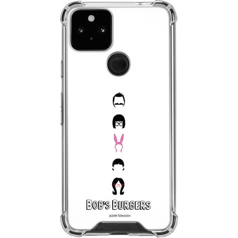 Bobs Burgers Silhouette Google Pixel 5 Clear Case