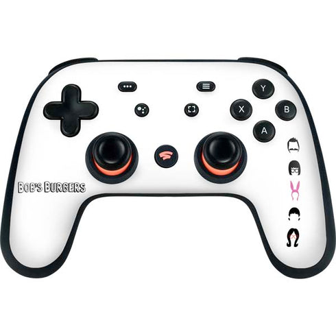 Bobs Burgers Silhouette Google Stadia Controller Skin
