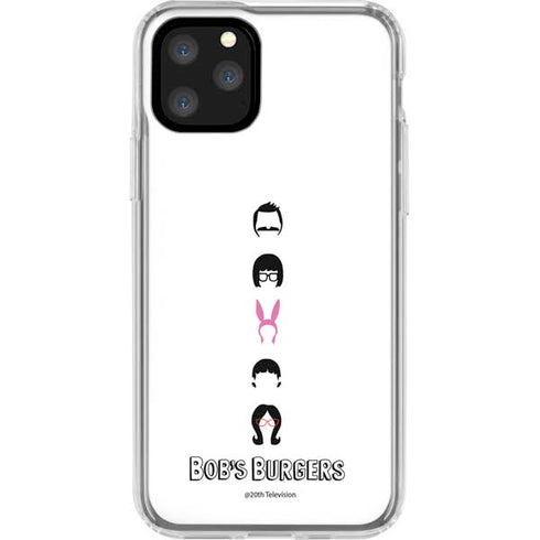 Bobs Burgers Silhouette iPhone 11 Pro Clear Case