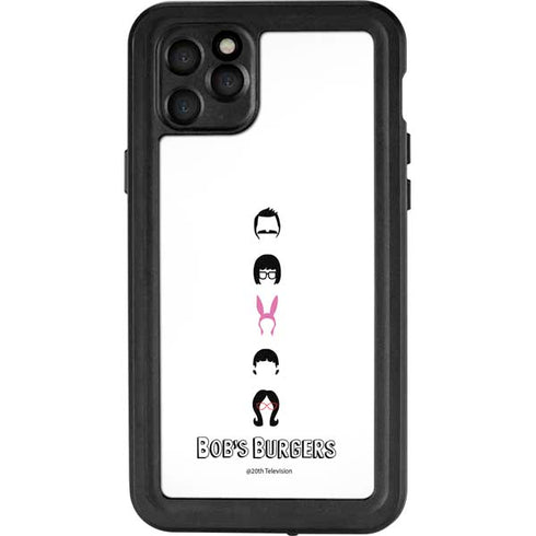 Bobs Burgers Silhouette iPhone 11 Pro Max Waterproof Case