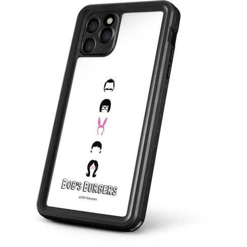 Bobs Burgers Silhouette iPhone 11 Pro Max Waterproof Case