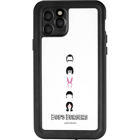 Bobs Burgers Silhouette iPhone 11 Pro Waterproof Case