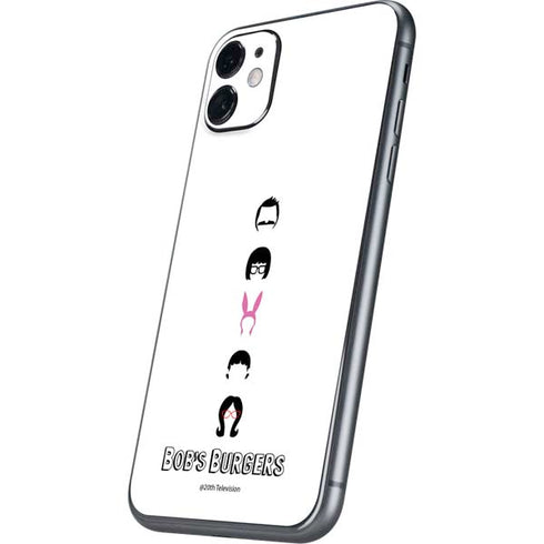 Bobs Burgers Silhouette iPhone 11 Skin