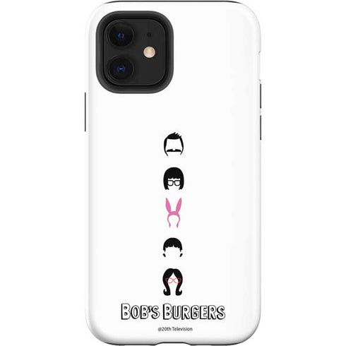 Bobs Burgers Silhouette iPhone 12 Impact Case