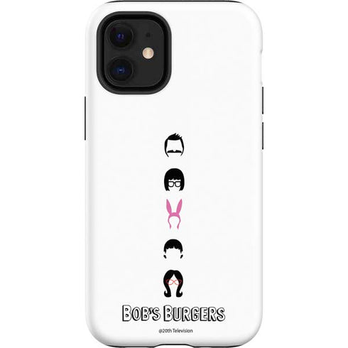 Bobs Burgers Silhouette iPhone 12 Mini Impact Case