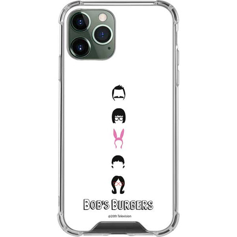 Bobs Burgers Silhouette iPhone 12 Pro Clear Case