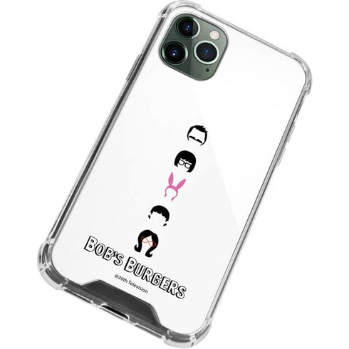 Bobs Burgers Silhouette iPhone 12 Pro Clear Case