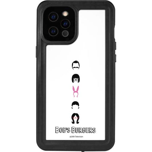Bobs Burgers Silhouette iPhone 12 Pro Max Waterproof Case