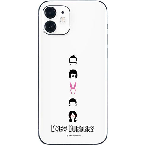 Bobs Burgers Silhouette iPhone 12 Skin