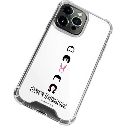 Bobs Burgers Silhouette iPhone 13 Pro Clear Case