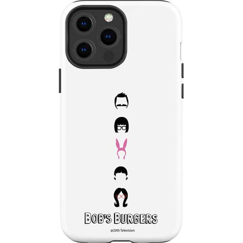Bobs Burgers Silhouette iPhone 13 Pro Max Impact Case