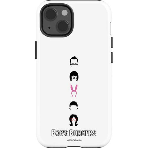 Bobs Burgers Silhouette iPhone 14 Impact Case