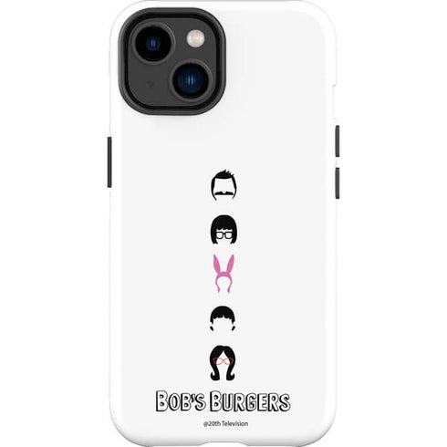 Bobs Burgers Silhouette iPhone 14 Plus Impact Case