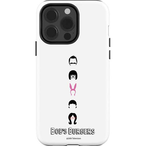 Bobs Burgers Silhouette iPhone 14 Pro Impact Case