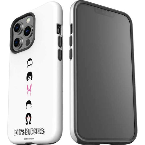 Bobs Burgers Silhouette iPhone 14 Pro Impact Case