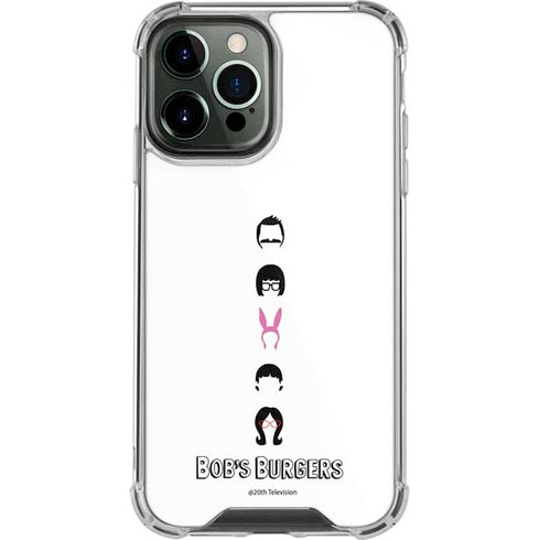 Bobs Burgers Silhouette iPhone 14 Pro Max Clear Case