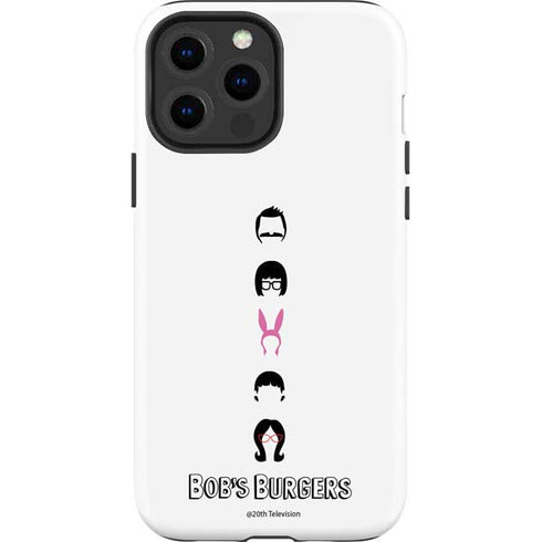 Bobs Burgers Silhouette iPhone 14 Pro Max Impact Case