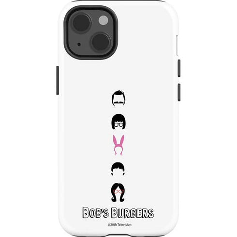Bobs Burgers Silhouette iPhone 15 Plus Impact Case