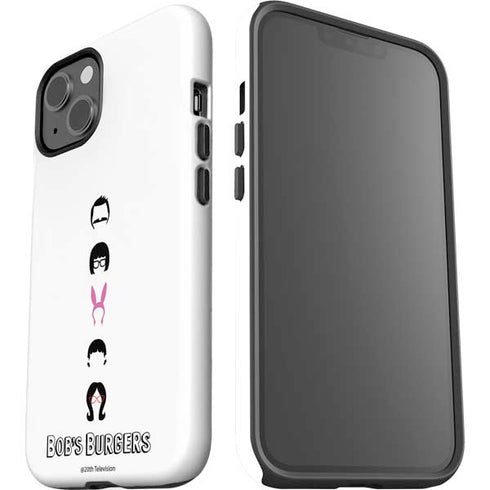 Bobs Burgers Silhouette iPhone 15 Plus Impact Case