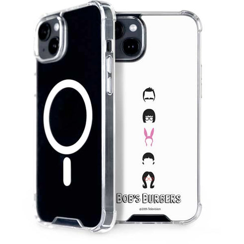Bobs Burgers Silhouette iPhone 15 Plus MagSafe Case