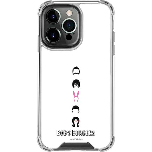 Bobs Burgers Silhouette iPhone 15 Pro Clear Case