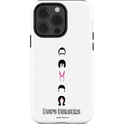 Bobs Burgers Silhouette iPhone 15 Pro Impact Case