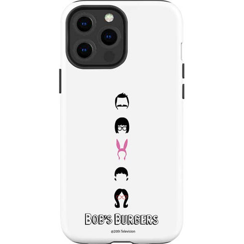 Bobs Burgers Silhouette iPhone 15 Pro Max Impact Case