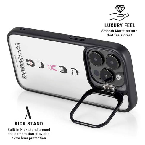 Bobs Burgers Silhouette iPhone 15 Pro Max Kickstand Case